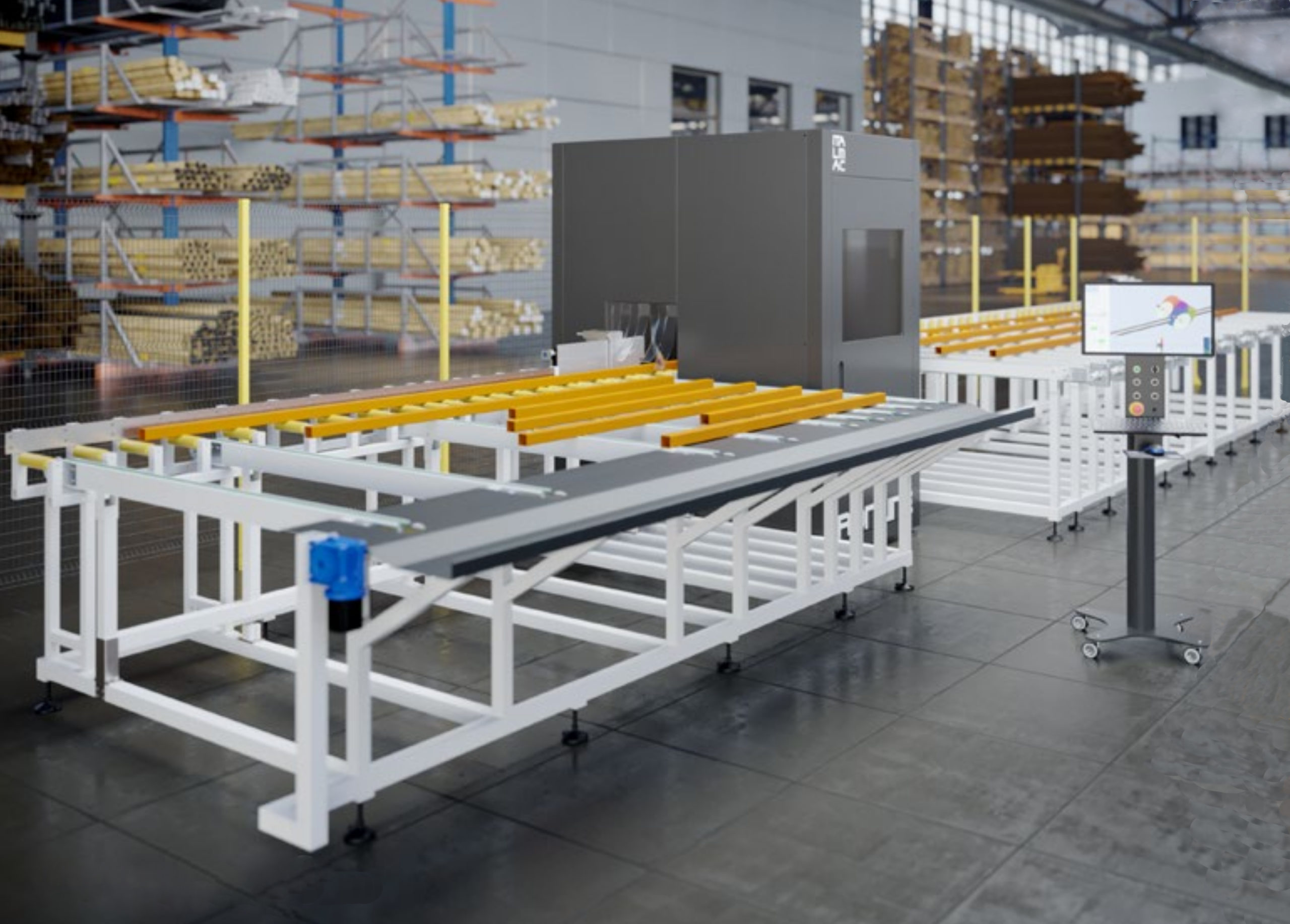 Cut steel profiles - Cutting Center for Steel Profiles IRONLINE