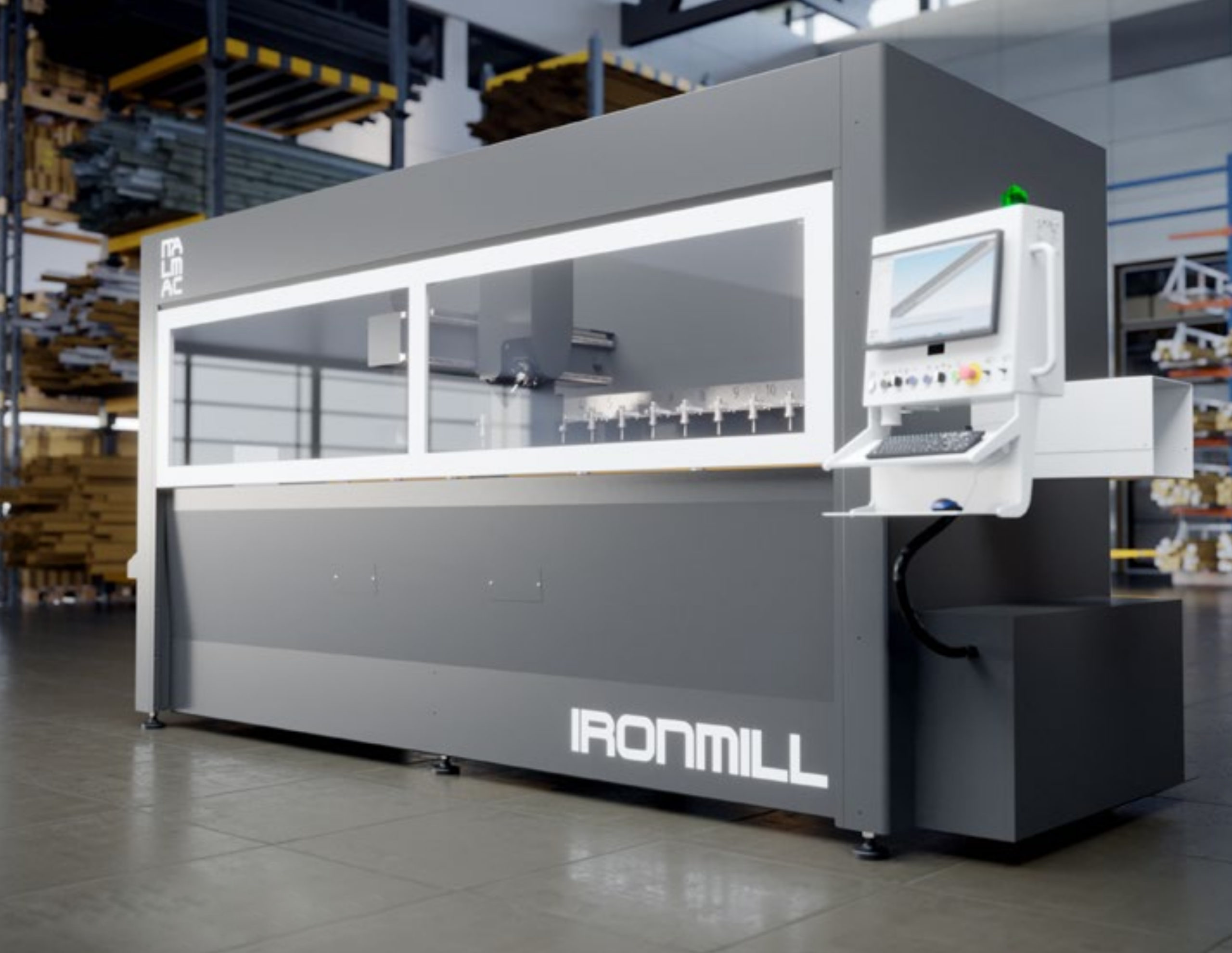 Saw steel profiles with the WEGOMA sawing center IRONMILL